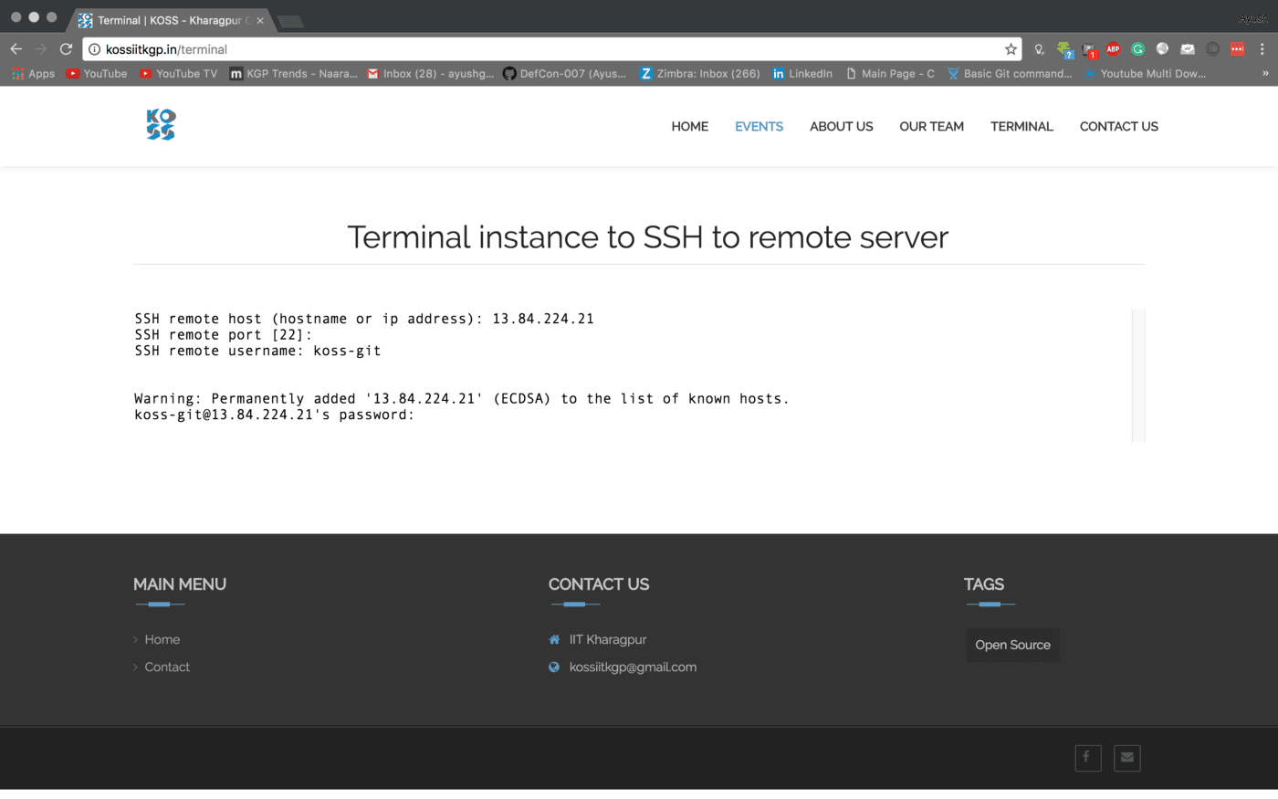 Server Final Setup